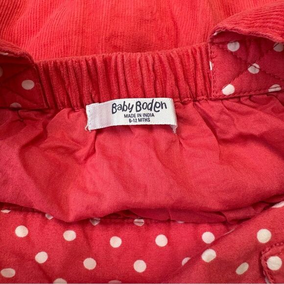 Baby Boden Pink Corduroy Dress W/ Embroidered Birds 6 to 12 Months - Picture 4 of 5